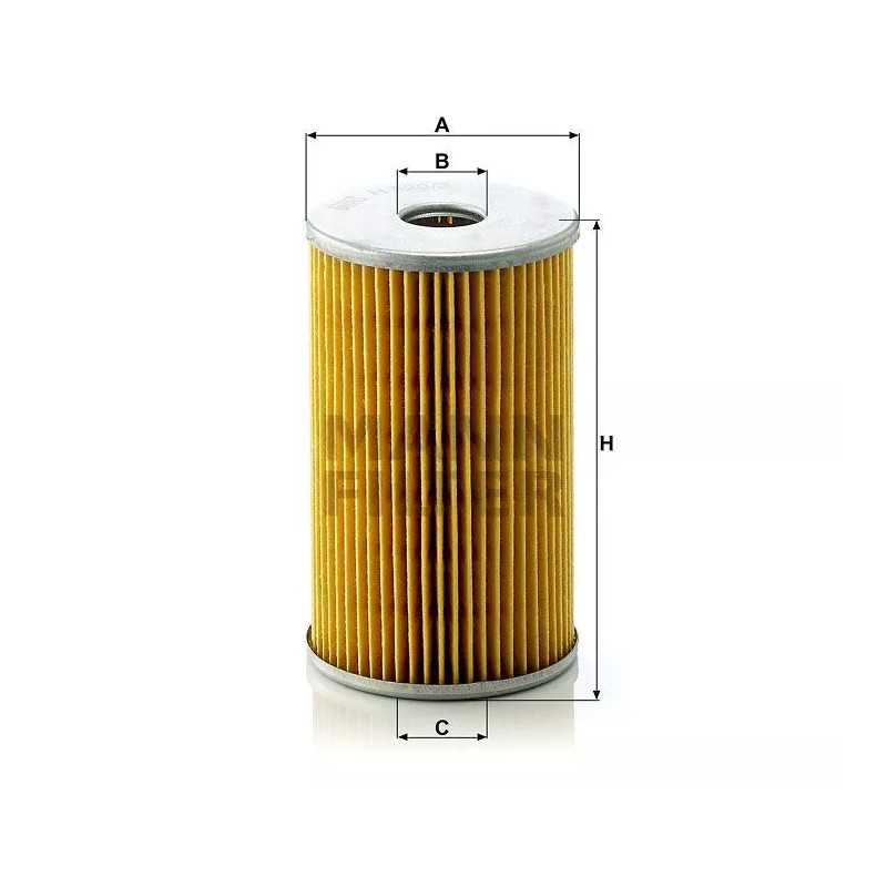 H 820/3X MANN-FILTER alyvos filtras RENAULT