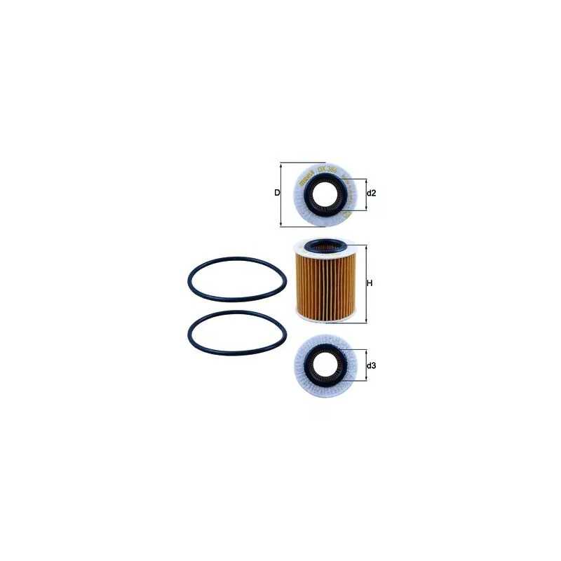 OX386D KNECHT alyvos filtras