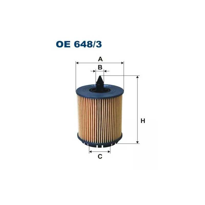OE 648/3 FILTRON alyvos filtras