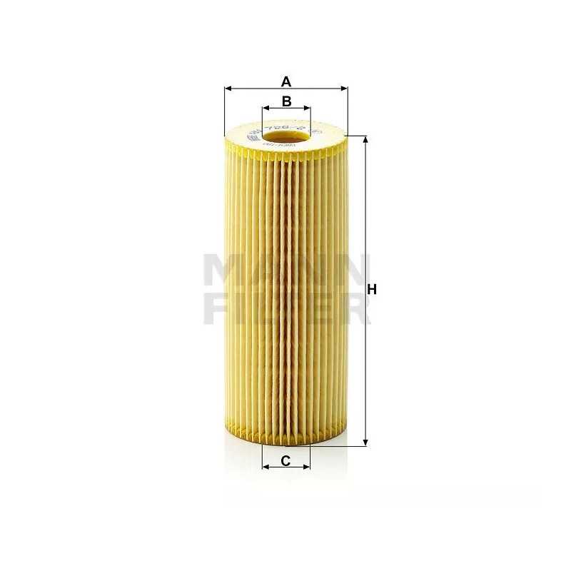 HU 726/2X MANN-FILTER ALYVOS FILTRAS VAG SKODA OCTAVIA
