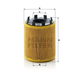 HU 713/1X MANN-FILTER alyvos filtras FIAT PANDA 1.3JTD