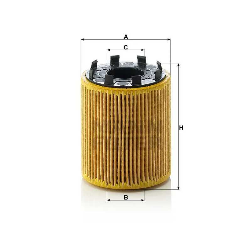 HU 713/1X MANN-FILTER alyvos filtras FIAT PANDA 1.3JTD