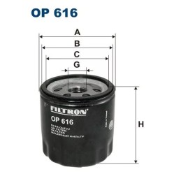 OP 616 FILTRON alyvos filtras