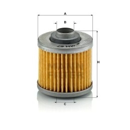 MH 67 MANN-FILTER alyvos filtras YAMAHA motociklams