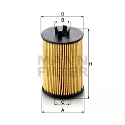 HU 612/1X MANN-FILTER alyvos filtras DB A-CLASS (W169) 9/04-