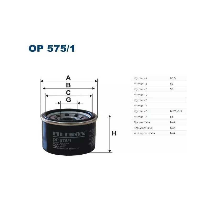 OP 575/1 FILTRON alyvos filtras