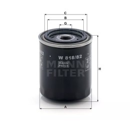 W 818/82 MANN-FILTER TOYOTA alyvos filtras