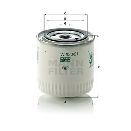 W 920/21 MANN-FILTER ALYVOS FILTRAS ALFA ROMEO FIAT SEAT