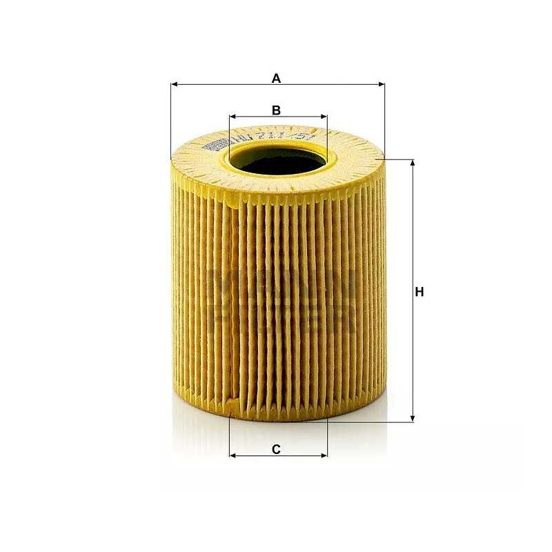 HU 711/51X MANN-FILTER alyvos filtras FORD FOCUS S C-MAX 2.0TDCI 03-