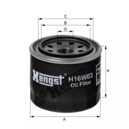 H16W03 Hengst alyvos filtras