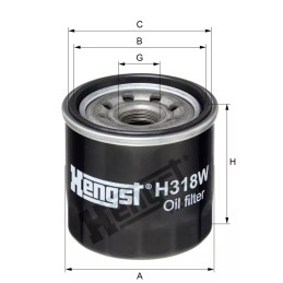 H318W Hengst alyvos filtras