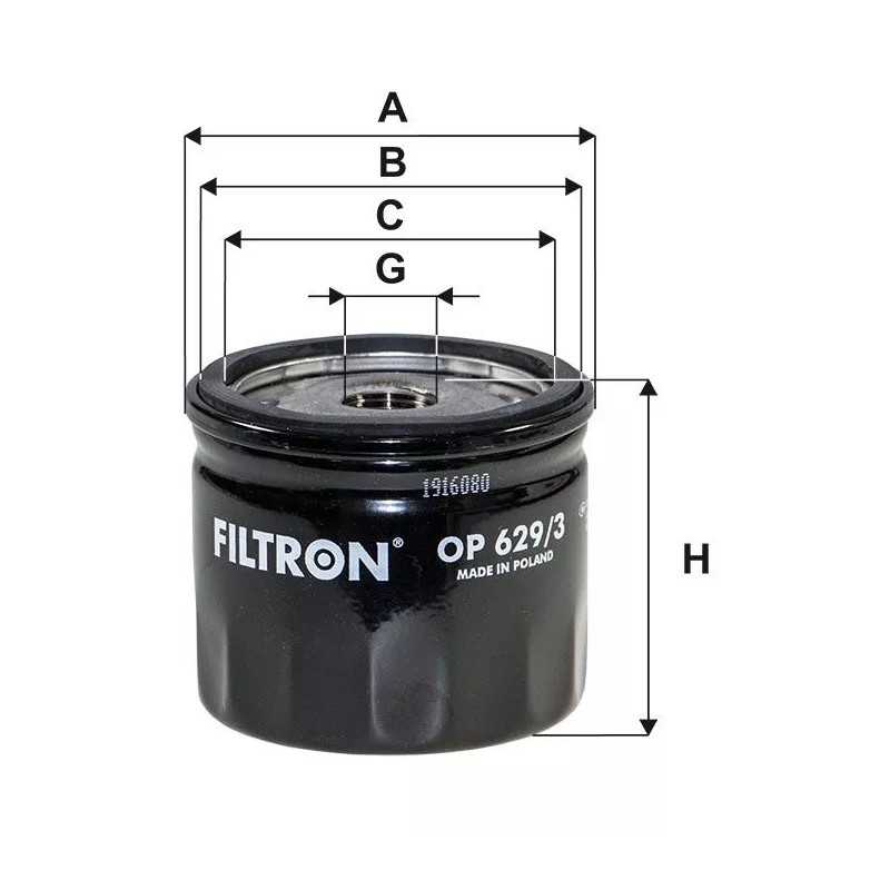 OP629/3 FILTRON alyvos filtras