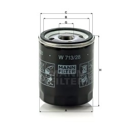 W 713/28 MANN-FILTER alyvos filtras LANDROVER DI DISCOVERY II