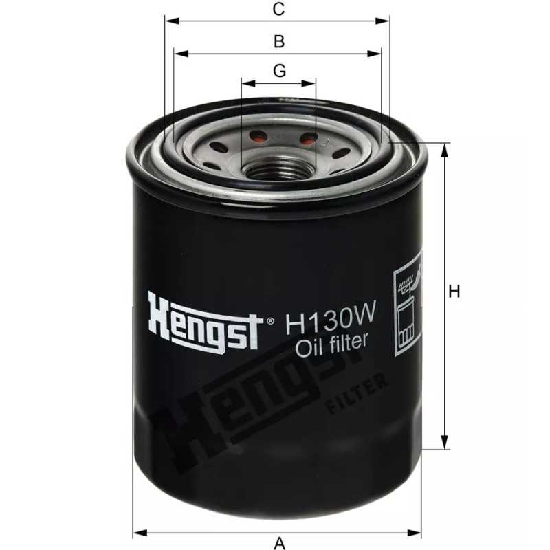 H130W Hengst alyvos filtras