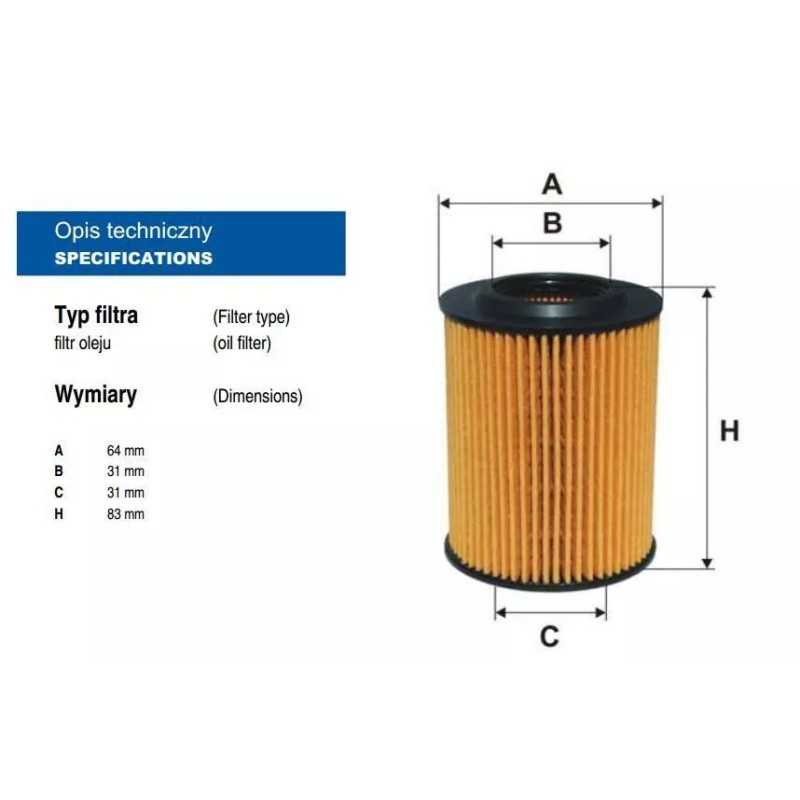OE 672/5 Filtron alyvos filtras