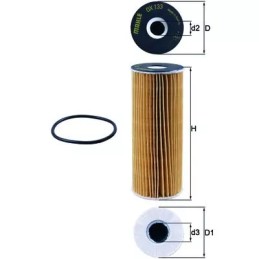 OX133D KNECHT alyvos filtras