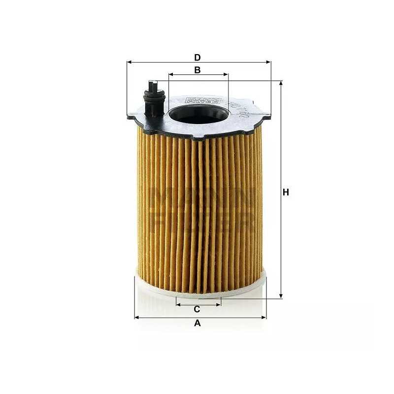 HU 716/2X MANN-FILTER ALYVOS FILTRAS CITROEN PEUGEOT