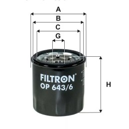OP643/6 FILTRON alyvos filtras