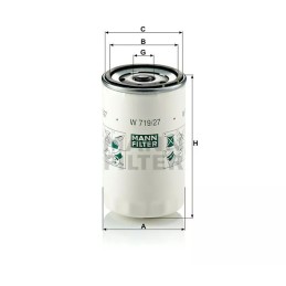 W 719/27 MANN-FILTER alyvos filtras FORD