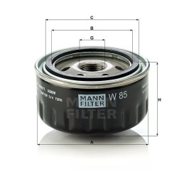 W 85 MANN-FILTER alyvos filtras RENAULT