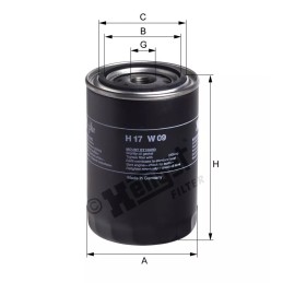 H17W09 Hengst alyvos filtras