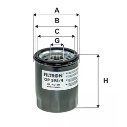 OP595/4 Filtron alyvos filtras