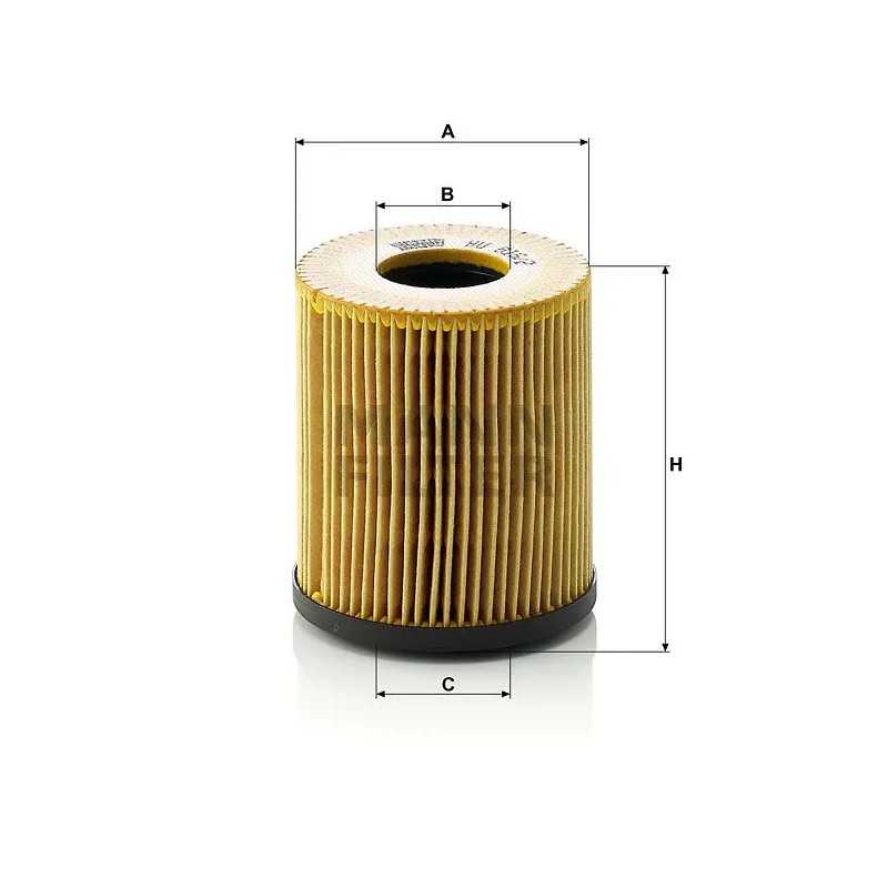 HU 816/2X MANN-FILTER alyvos filtras