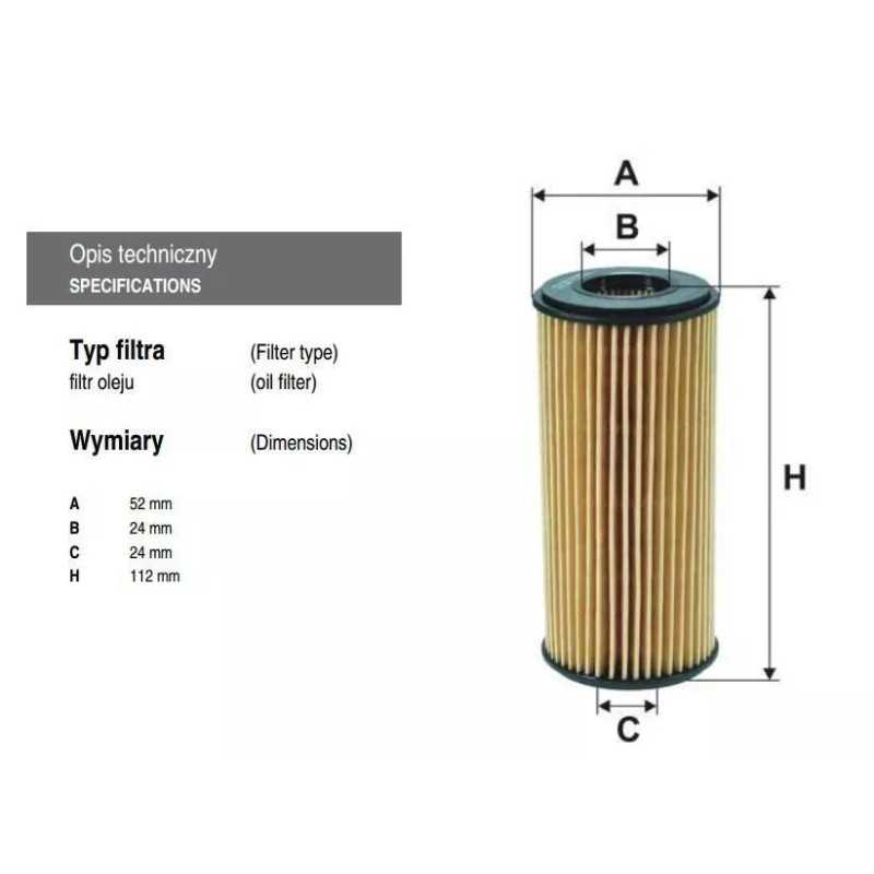 OE 688/2 Filtron alyvos filtras