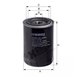 H16W02 Hengst alyvos filtras