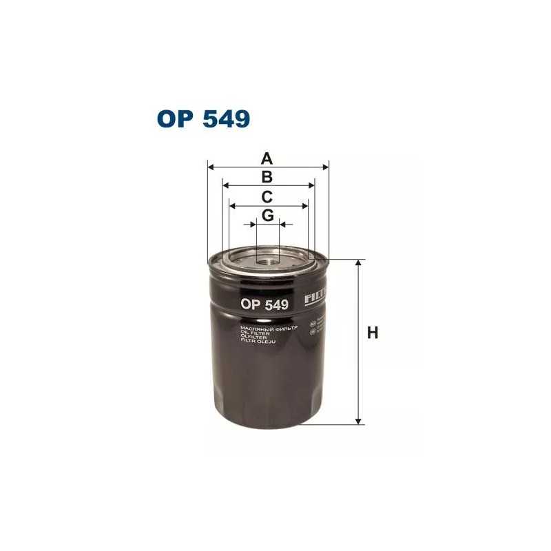 OP 549 FILTRON alyvos filtras