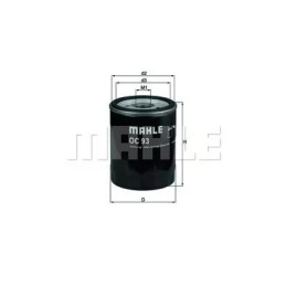 OC 93 Knecht alyvos filtras