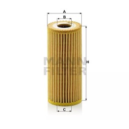HU 615/3X MANN-FILTER alyvos filtras DB A-KLAS