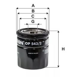 OP 543/2 FILTRON alyvos filtras