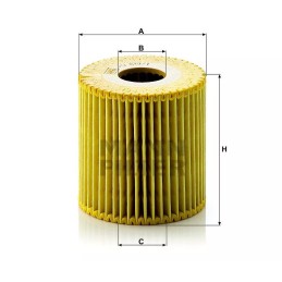 HU 819/1X MANN-FILTER NISSAN alyvos filtras