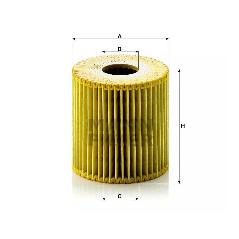 HU 819/1X MANN-FILTER NISSAN alyvos filtras
