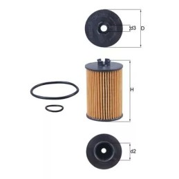 OX382D KNECHT alyvos filtras