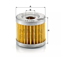 MH 51 MANN-FILTER alyvos filtras