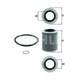 OX 825 D Eco Knecht alyvos filtras