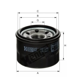 H310W Hengst alyvos filtras