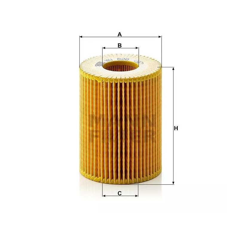 HU 820X MANN-FILTER alyvos filtras OPEL ASTRA