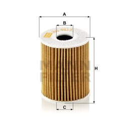 HU 7017Z MANN alyvos filtras