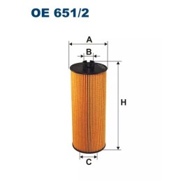 OE 651/2 FILTRON alyvos filtras