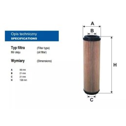 OE 640/10 Filtron alyvos filtras
