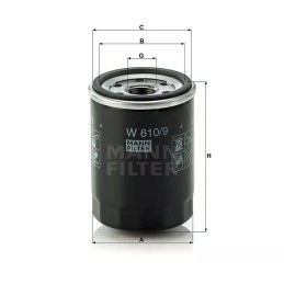 W 610/9 MANN-FILTER alyvos filtras