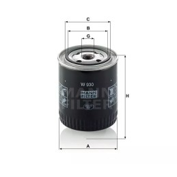W 930 MANN-FILTER ALYVOS FILTRAS LUBLIN ŻUK