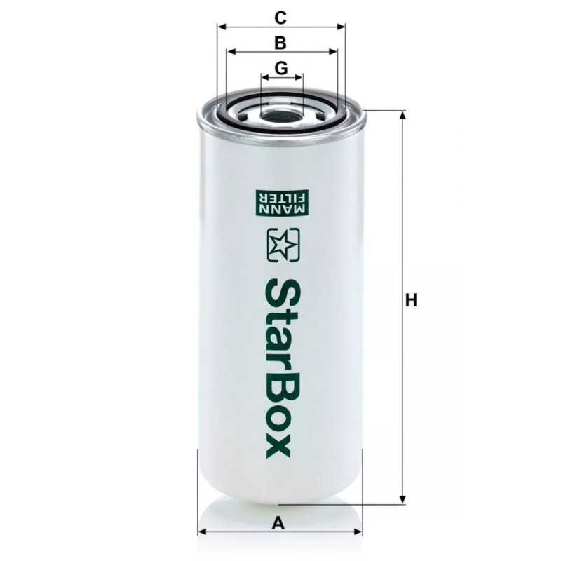 LB 962/21 MANN KOMPRESORIAUS FILTRAS ALYVOS SEPARATORIUS