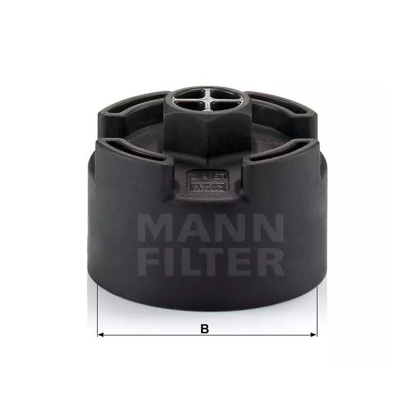 LS 6/2 MANN-FILTER alyvos filtro raktas