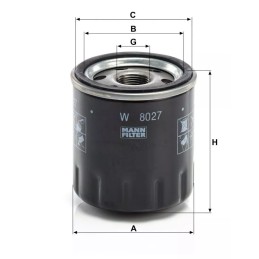 W8027 Mann alyvos filtras