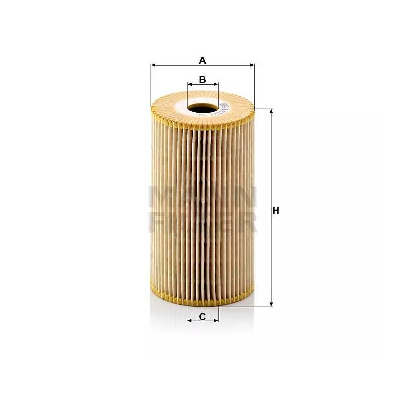 HU 932/4X MANN-FILTER alyvos filtras DB OM314