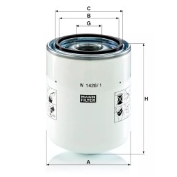 W 1428/1 MANN-FILTER alyvos filtras automatinei pavarų dėžei